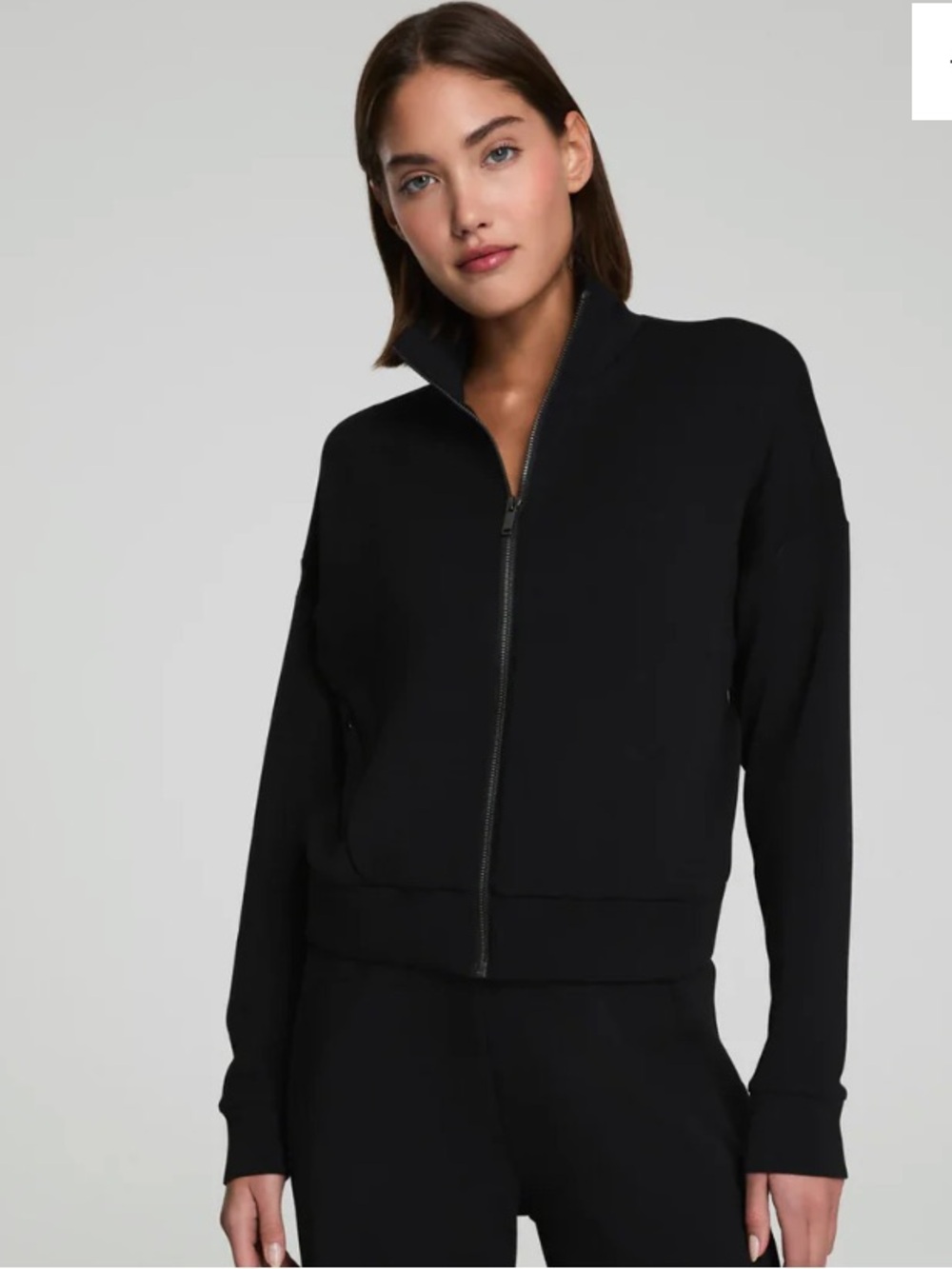 NWT!! SPANX Track Jacket Black